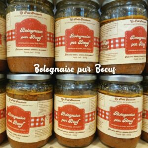 Bolognaise pur Bœuf <br> 350g – 500g – 900g